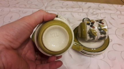 Сервиз кофейный из керамики времен СССР