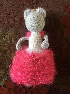 Мышь игрушка связанная handmade