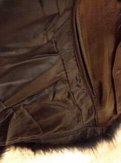 Куртка/дубленка кожаная зимняя 46 р