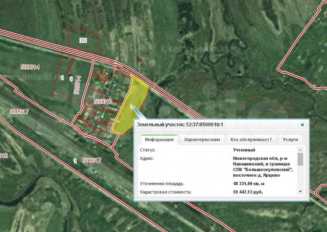 Кадастровая карта навашинского района нижегородской области