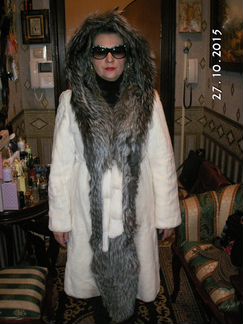 Шуба из стриженного бобра