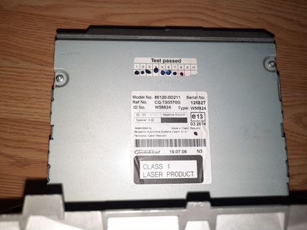 Головное устройство на Toyota Yaris 2