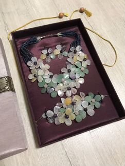 Набор украшений ручной работы из натурального камн