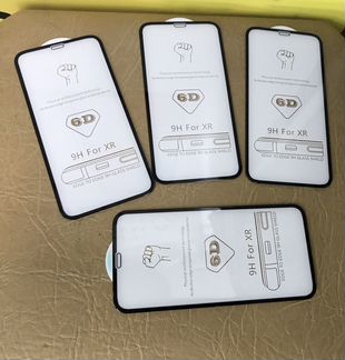 Бронестекла 6D iPhone XR