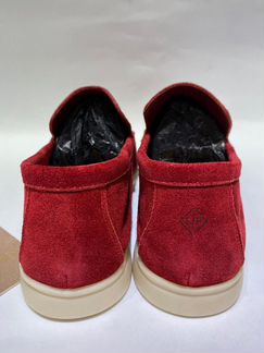 Лоферы Loro Piana Summer Walk красные