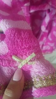 Махровый халатик для девочки Disney,116,кроксы