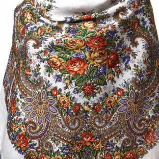 Платок павлопосадский шерстяной