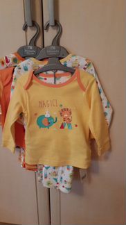 Mothercare 2 пижамки новые унисекс 80см